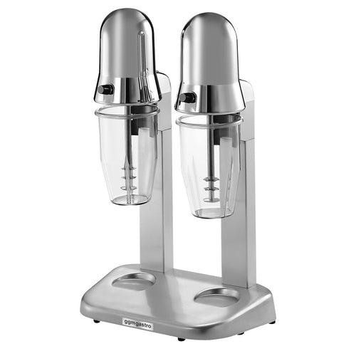 Pirtelösekoitin / Milkshake-sekoitin PREMIUM - kaksinkertainen - 2x 550 ml - 2x 100 W - 1 nopeustasoa