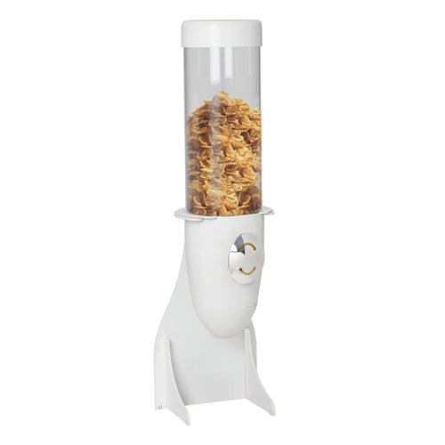 Commercial Cereal Dispenser - White - Rotary Dispense - White