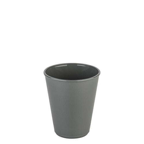 (24 kpl) Uudelleenkäytettävä juomamuki - 300 ml - Ø 88 mm - pinoutuva; elintarvikekelpoinen; astianpesukoneen kestävä; BPA-vapaa - harmaa - yhteensopiva: Uudelleenkäytettävä kansi Ø 88 mm