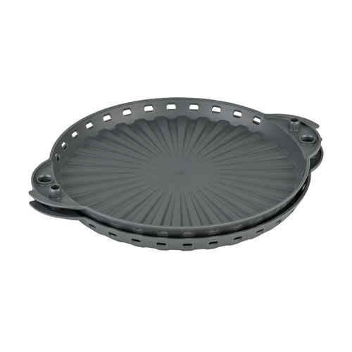 (6 kpl) uudelleenkäytettävä pizzarasia - Ø 22 cm pizzoille - harmaa