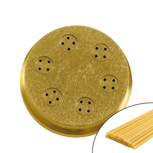 Brass Pasta Die (Bronze Finish) - Spaghetti Quadri - 2mm - Ø 59mm - compatible with NMSM4
