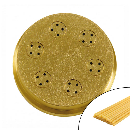 Brass Pasta Die (Bronze Finish) - Spaghetti Quadri - 1.8mm - Ø 75mm - compatible with NMSM8, NMSPS