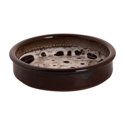 (24 pcs) SABANA - Tapas Oven Dish - Ø120mm - Brown / White