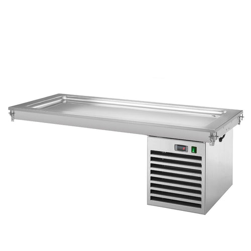 Upotettava kylmälevy - 1785 mm - +2–+8 °C - 5 x GN 1/1 - 700 W