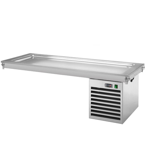 Upotettava kylmälevy - 2110 mm - +2–+8 °C - 6 x GN 1/1 - 700 W