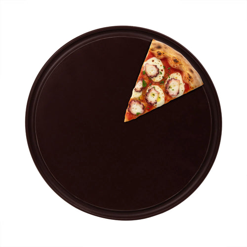 (12 pcs) Pizza Plate - Polyethylene - Ø320mm - Brown