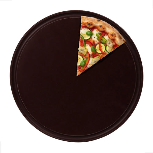 (12 kpl) pizzalautanen - polyeteeni - Ø 380 mm - ruskea