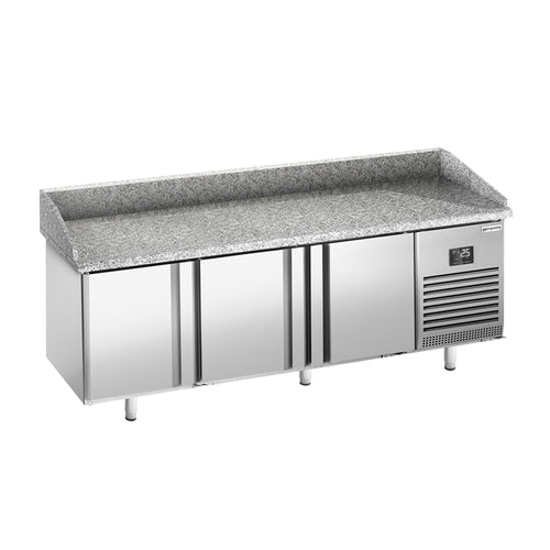 Pizzakylmäpöytä PREMIUM PLUS - 1980x700 mm - 3 ovea