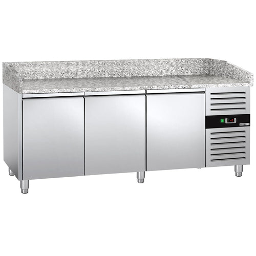 Pizzakylmäpöytä ECO - 2025x800 mm - 3 ovea - 580 l