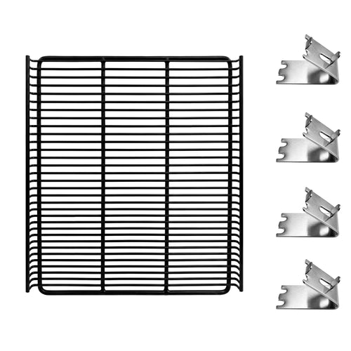 Wire Shelf for Bottle Cooler - 398x528x20mm - Black - incl. 4 Shelf Clips - for GKS908N-B