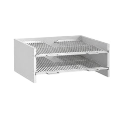 Ritiliteline hiiligrilleihin - 704x725 mm; 210 mm korkeus; 2 tasoa - ruostumaton teräs - yhteensopiva: CHOE761 - sis. 2 ritilää
