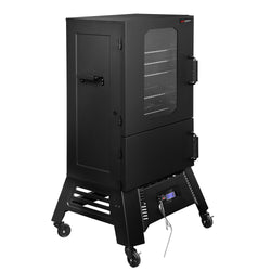 Smoker Oven - Digital - with 4 Racks - 670x739mm - on Wheels - Black