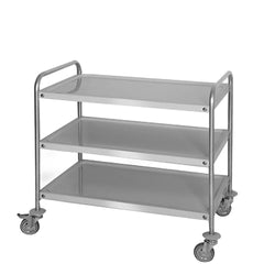 Catering Trolley - Commercial Service & Clearing Trolley - 1000x600mm - 3 Tier