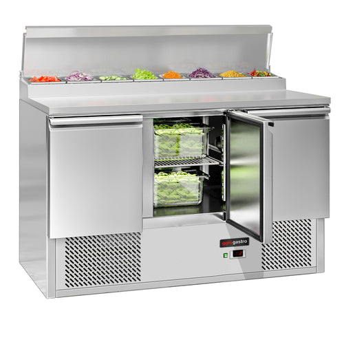 Commercial Prep Counter Mini ECO - 1368x700mm - 3 Doors - for 8x GN 1/6
