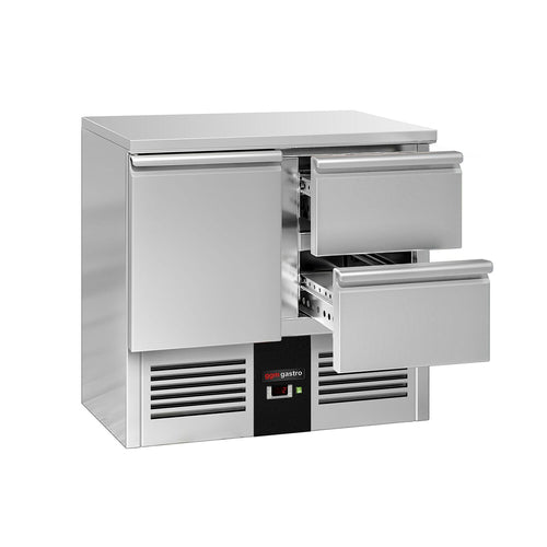 Kylmäpöytä PREMIUM - 900x700 mm - 240 l - 1 ovea - 2 laatikkoa