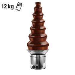 Commercial Chocolate Fountain - Cascade Waterfall - 7-Tier - Capacity: 12kg - 400W - Height: 1000mm