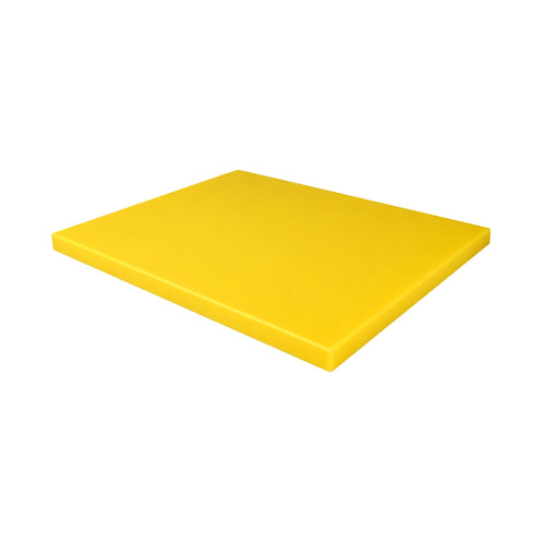 Leikkuulauta - 300x500 mm - Paksuus: 20 mm - HACCP-yhteensopiva - Polyeteeni (PE500) - Keltainen - Liukuestepinnalla - Ammattikäyttöön