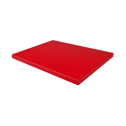 Leikkuulauta - 300x500 mm - Paksuus: 20 mm - HACCP-yhteensopiva - Polyeteeni (PE500) - Punainen - Liukuestepinnalla