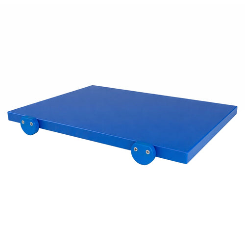 Leikkuulauta - EN 600x400 - Paksuus: 20 mm - HACCP-yhteensopiva - Polyeteeni (PE500) - Sininen - Liukuestojaloilla