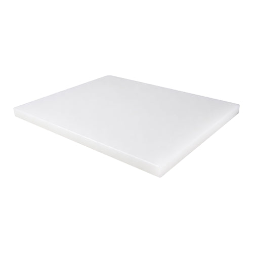 Leikkuulauta - 325x530 mm - Paksuus: 20 mm - HACCP-yhteensopiva - Polyeteeni (PE500) - Valkoinen - Liukuestepinnalla