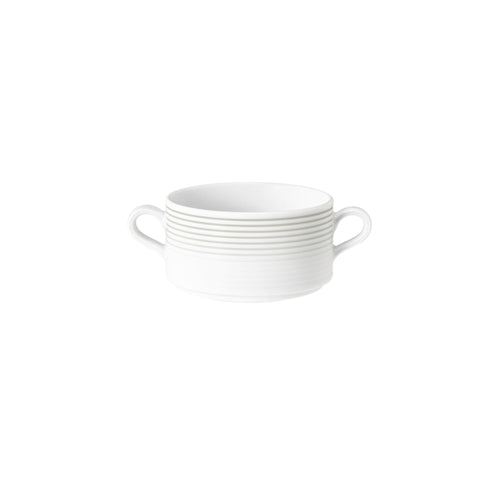 (6 pieces) SELTMANN WEIDEN | Blues Porcelain Soup Cup – Pearl Grey - 300 ml