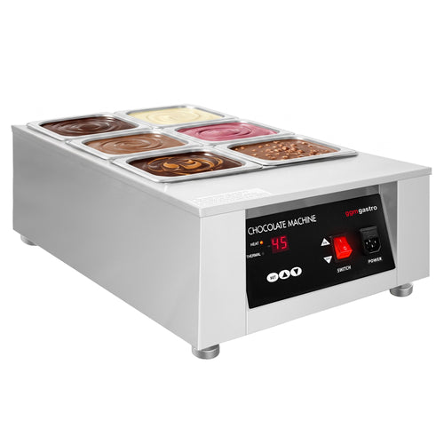 Suklaan sulatuslaite - 6x 1,7 l - 1 kW