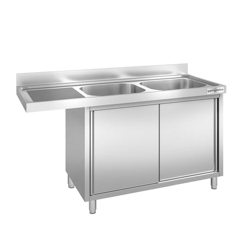 Allaskaappi - 1600x700 mm - 2 allasta, oikealla