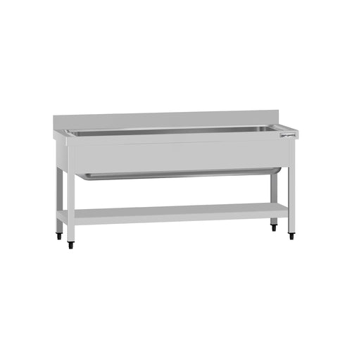 RST-tiskipöytä ECO - 1600x600 mm - alahyllyllä - 1 allas