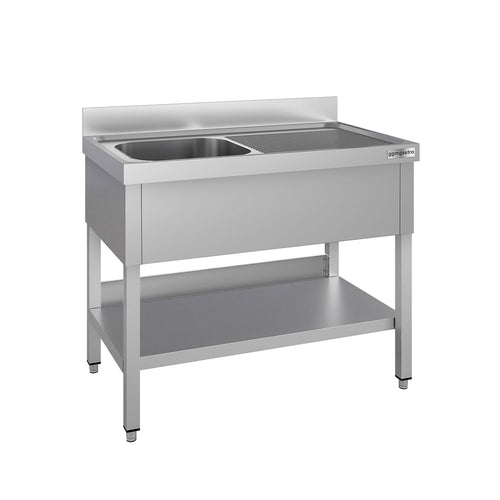 Tiskipöytä ECO - 1200x700 mm - alahyllyllä - 1 allas allas vasemmalla