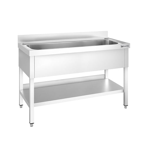 RST-tiskipöytä PREMIUM - 1400x700 mm - alahyllyllä - 1 allas