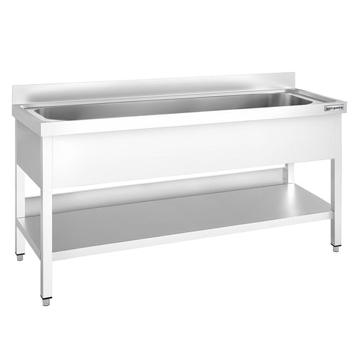 RST-tiskipöytä PREMIUM - 2000x700 mm - alahyllyllä - 1 allas