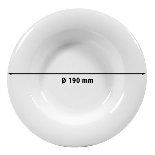(6 Stück) SELTMANN WEIDEN | Salaattilautanen - Ø 190mm - Valkoinen/Uni