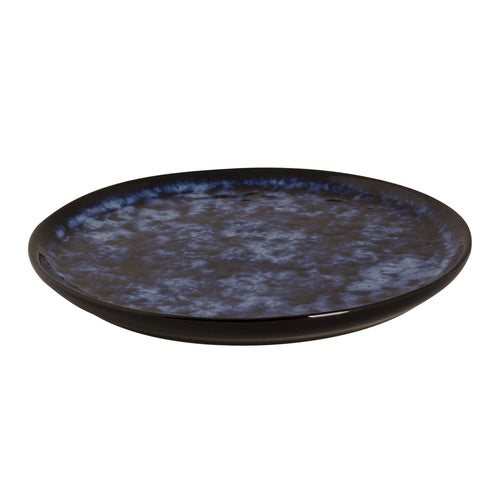 (4 kpl) BAMA BLUE - lautanen - flatti - kivitavara - Ø 150 mm - sininen
