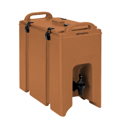 Termossäiliö annosteluhanalla - 18 l - kantokahvat - terracotta