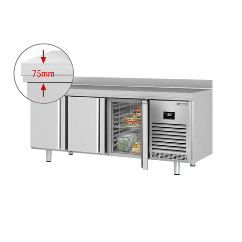 Pakastinpöytä PREMIUM PLUS - 1960x600 mm - 385 l - 3 ovea - Takakoroke