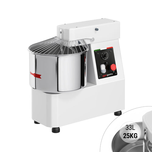 Taikinakone ammattikäyttöön - 33 l / 25 kg - ajastin - 400 V