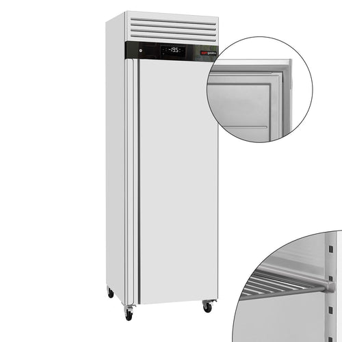 RST-pakastekaappi ECO - 680 mm - 600 l - -22…-18 °C - mitat 1 ovi - digitaalinen termostaatti, automaattinen sulatus, R290, lukittava, 4 pyörää