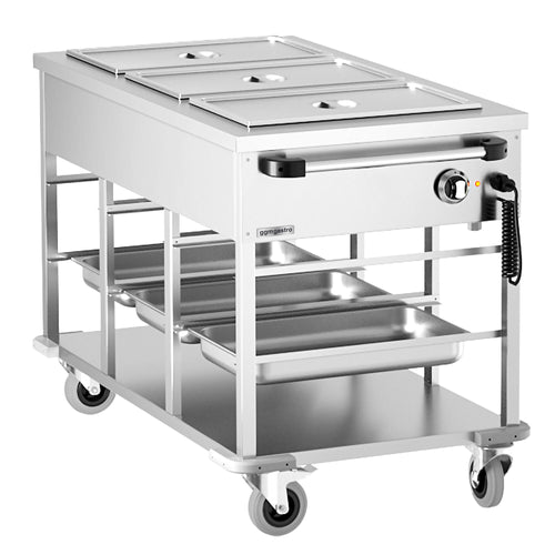 Vesihauteinen termovaunu - 2,5 kW - 3x GN 1/1