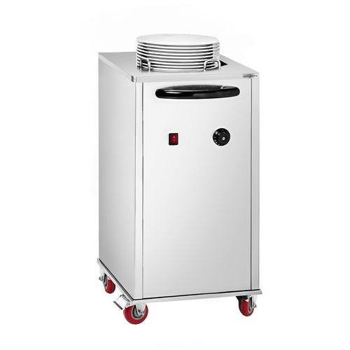 Lautasannostelija - lämmitettävä - 1,0 kW - pyörillä - 40 lautasta