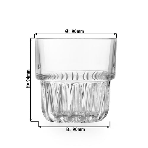 (12 kpl) Long drink ‑lasi – EVEREST – 355 ml – kirkas