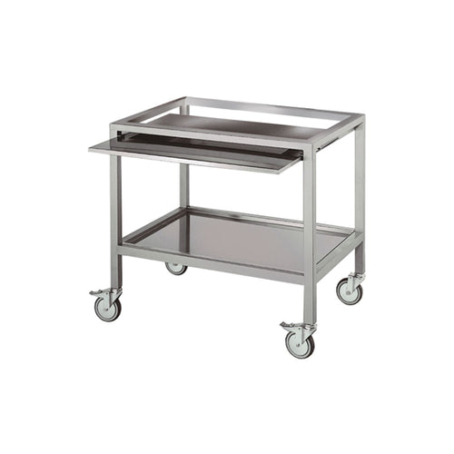 Alakaappi - 940x690 mm; 880 mm korkeus; rullat, 2 jarrulla - ruostumaton teräs - varten EM420-sarja