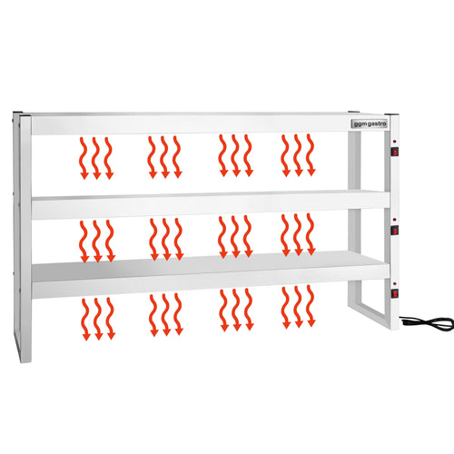 Infrapuna‑Lämpösäteilijä - 1800x300 mm - 2,70 kW - 3 lämmitettyä tasoa