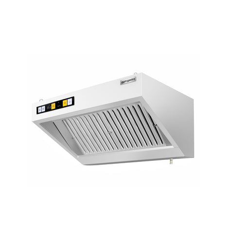 Seinähuuva moottorilla - 1000 mm - 700 mm syvä - 1 700 m³/h - ohjaimella, rasvasuodatin ja LED-valaistus