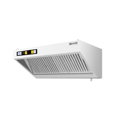 Seinähuuva moottorilla - 1400 mm - 700 mm syvä - 2 630 m³/h - ohjaimella, rasvasuodatin ja LED-valaistus