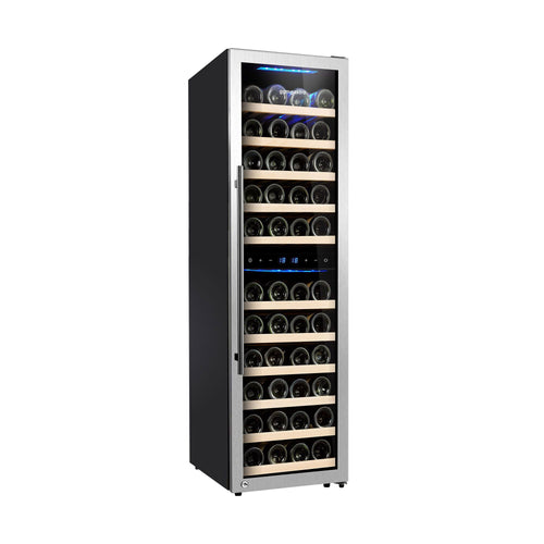 Commercial Wine Fridge - Dual Zone - 160L - max. 53 bottles