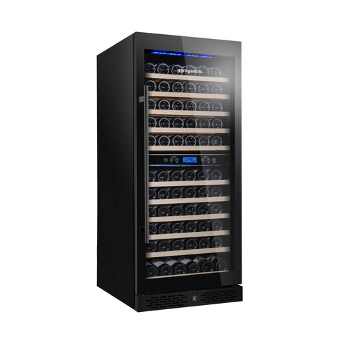 Commercial Wine Fridge - Stainless Steel - Dual Zone - 350L - max. 116 bottles