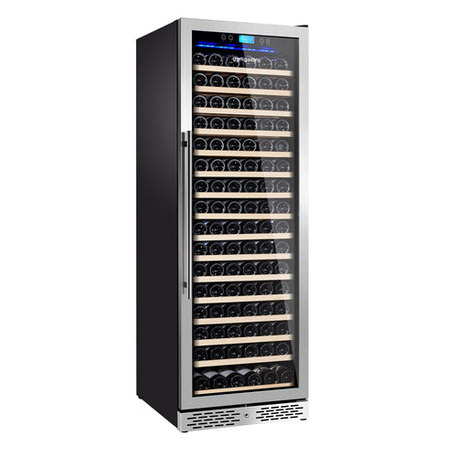 Commercial Wine Fridge - Black - Freestanding - Single Zone - 450L - max. 171 bottles