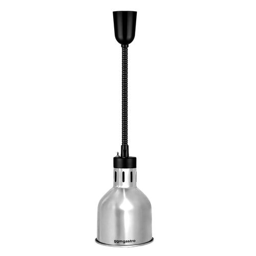 Lämpölamppu - 275 W - Ø 175 mm - korkeussäädettävä - ruostumaton teräs