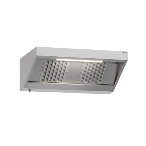 Seinähuuva - 1400 mm - 900 mm syvä - rasvasuodatin ja LED-valaistus