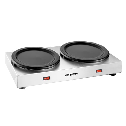 Lämpölevy - ruostumaton teräs - 120 W - 2 kahvi- tai teekannulle (Ø 174 mm)